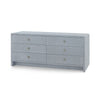 Bryant Linen Extra Wide Large 6-Drawer / Winter Gray-Villa & House-Blue Hand Home