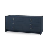 Bryant Linen Extra Wide Large 6-Drawer / Blue Steel-Villa & House-Blue Hand Home