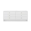 Bryant Linen Extra Wide Large 6-Drawer / Chiffon White-Villa & House-Blue Hand Home