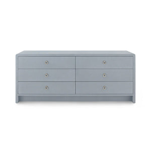 Bryant Linen Extra Wide Large 6-Drawer / Winter Gray-Villa & House-Blue Hand Home