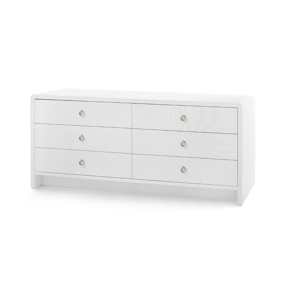 Bryant Linen Extra Wide Large 6-Drawer / Chiffon White-Villa & House-Blue Hand Home