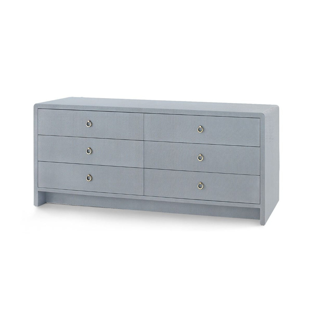 Bryant Linen Extra Wide Large 6-Drawer / Winter Gray-Villa & House-Blue Hand Home
