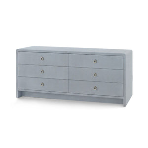Bryant Linen Extra Wide Large 6-Drawer / Winter Gray-Villa & House-Blue Hand Home