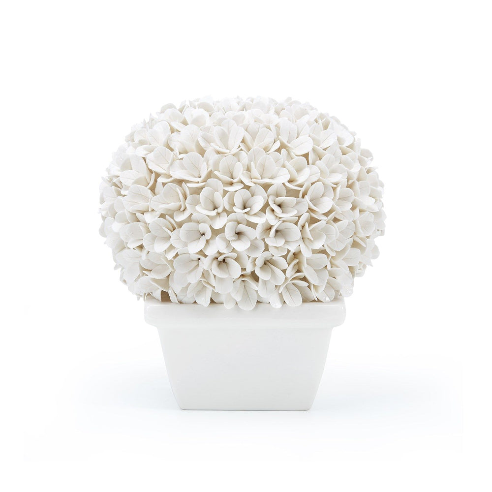 Boston Round Boxwood Topiary / Blanc de Chine-Villa & House-Blue Hand Home