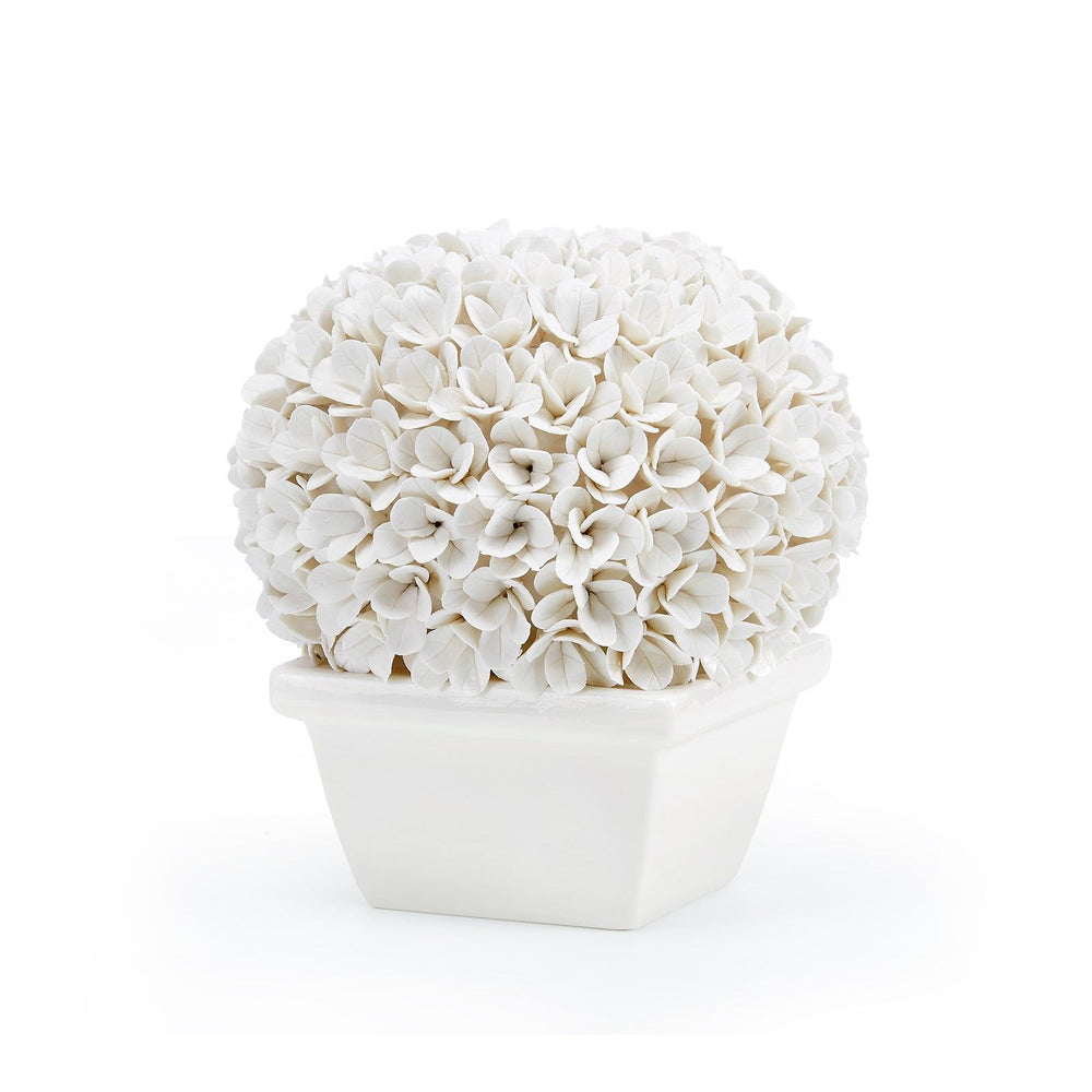 Boston Round Boxwood Topiary / Blanc de Chine-Villa & House-Blue Hand Home