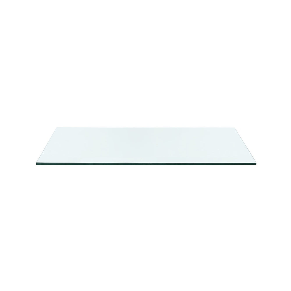 Bethany Coffee Table Glass Top, Clear-Blue Hand Home