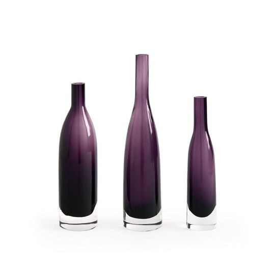 Botella Set of 3 Vases / Aubergine