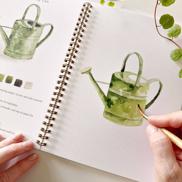 Garden watercolor workbook-Blue Hand Home