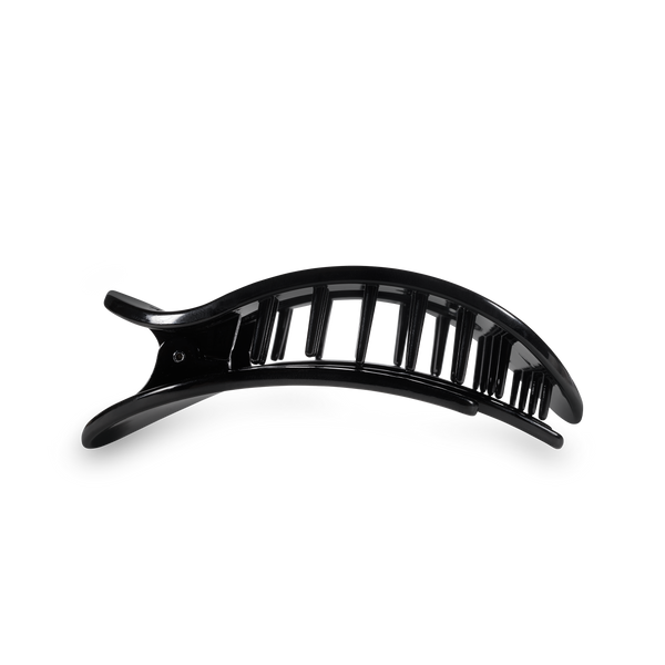 Round Flat Hair Clip | Med. | Jet Black-Blue Hand Home