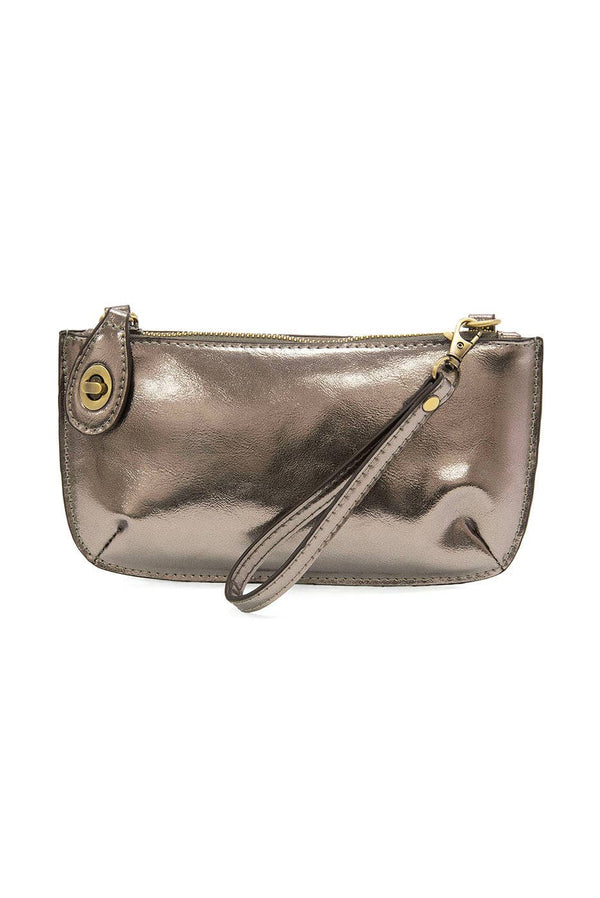 Liquid Metal Mini Crossbody Wristlet Clutch-Blue Hand Home