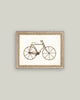 Old School Bike Framed Antique Art-Blue Hand Home