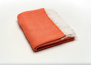 402 - Fringed Herringbone Throws-Blue Hand Home