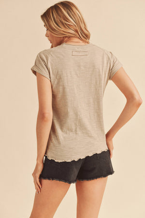 8219BK Gwen Tee-Blue Hand Home