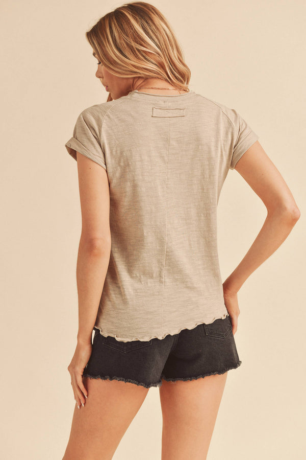 8219BK Gwen Tee-Blue Hand Home