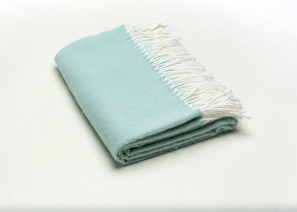 402 - Fringed Herringbone Throws-Blue Hand Home