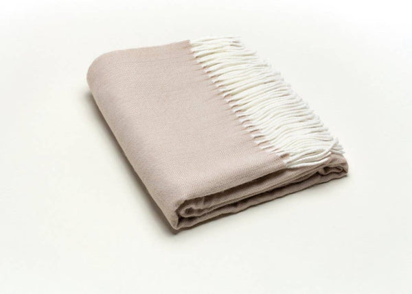 402 - Fringed Herringbone Throws-Blue Hand Home