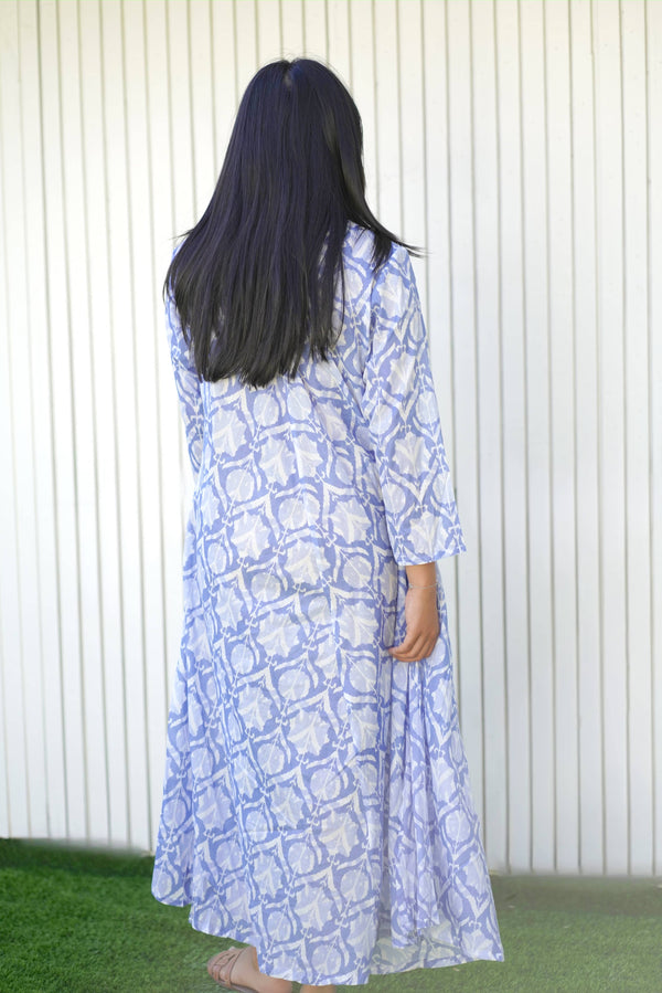 Calypso Addison Dress Lt. Blue-Blue Hand Home