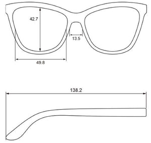 Petra Reading Glasses-Blue Hand Home