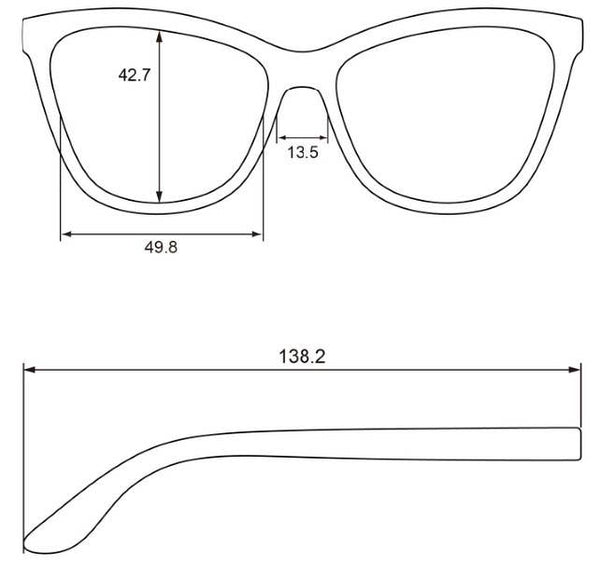 Petra Reading Glasses-Blue Hand Home