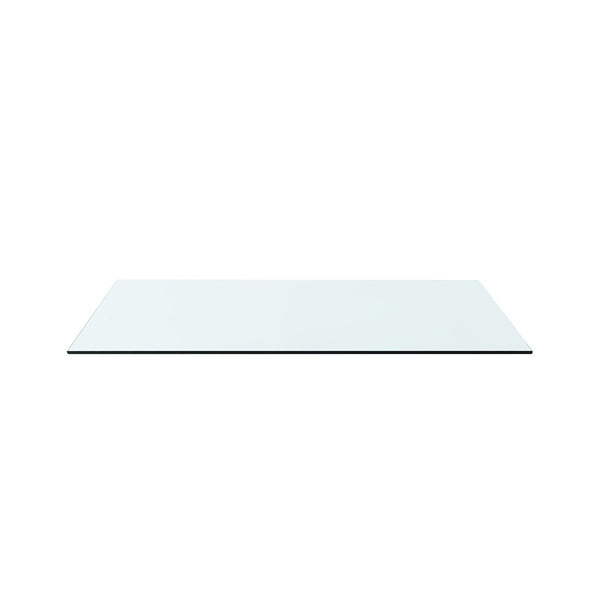 Camilla 2-Drawer Side Table Glass Top, Clear
