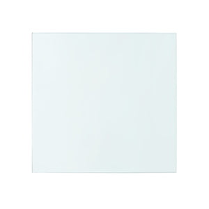 Camilla 2-Drawer Side Table Glass Top, Clear