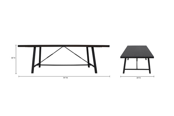 Cam 94" Dining Table-Blue Hand Home