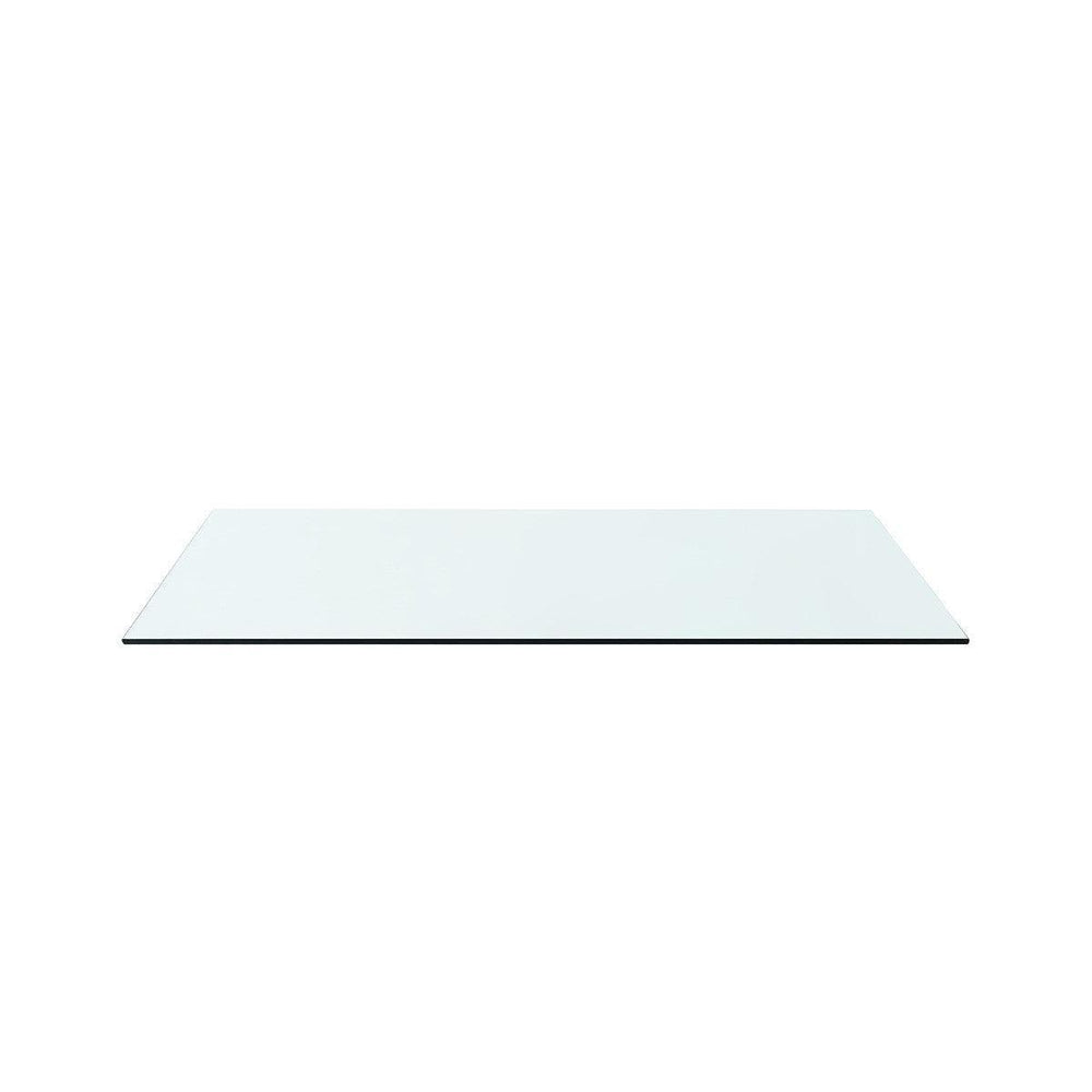 Camilla 2-Drawer Side Table Glass Top, Clear-Blue Hand Home