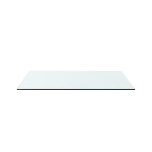 Camilla 2-Drawer Side Table Glass Top, Clear-Blue Hand Home