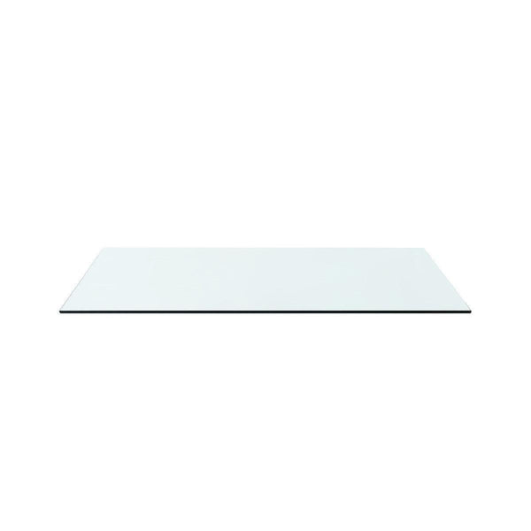 Camilla 2-Drawer Side Table Glass Top, Clear-Blue Hand Home