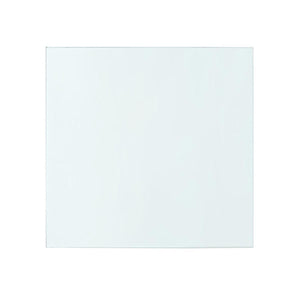Camilla 2-Drawer Side Table Glass Top, Clear-Blue Hand Home