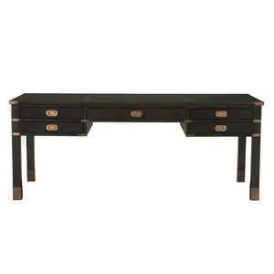 Campaign Partner Desk-Noir Furniture-Blue Hand Home