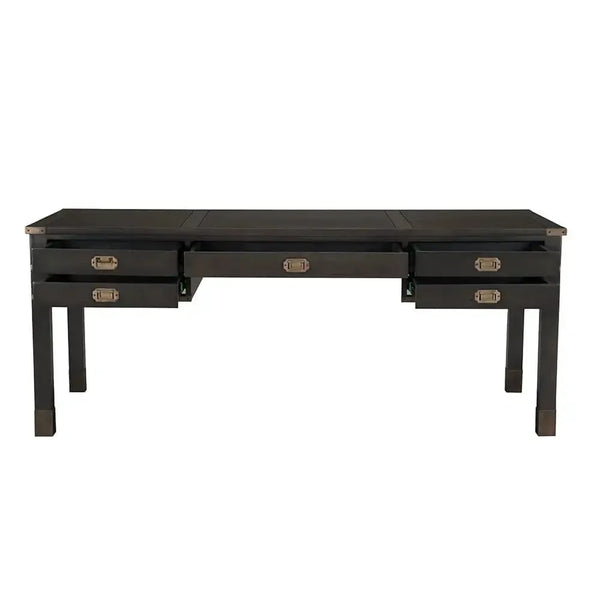 Campaign Partner Desk-Noir Furniture-Blue Hand Home
