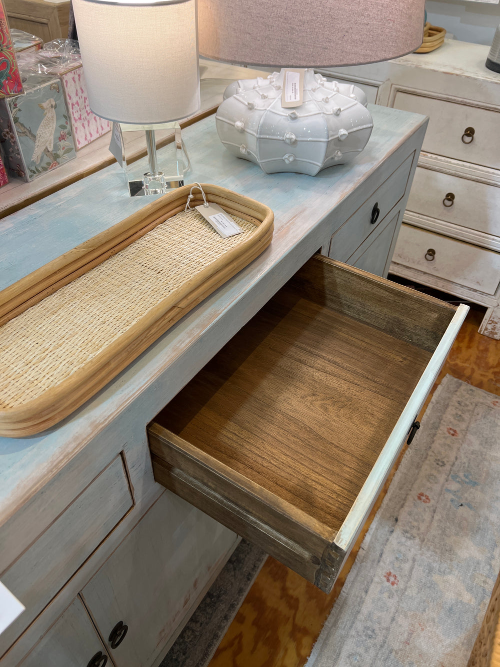 three drawer four door cabinet-Blue Hand Home