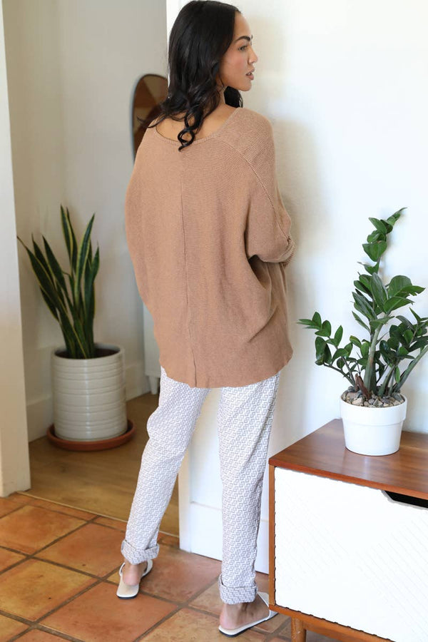 Npa31-Bw73 One Size Jaquard Drawstring Waist Pants
