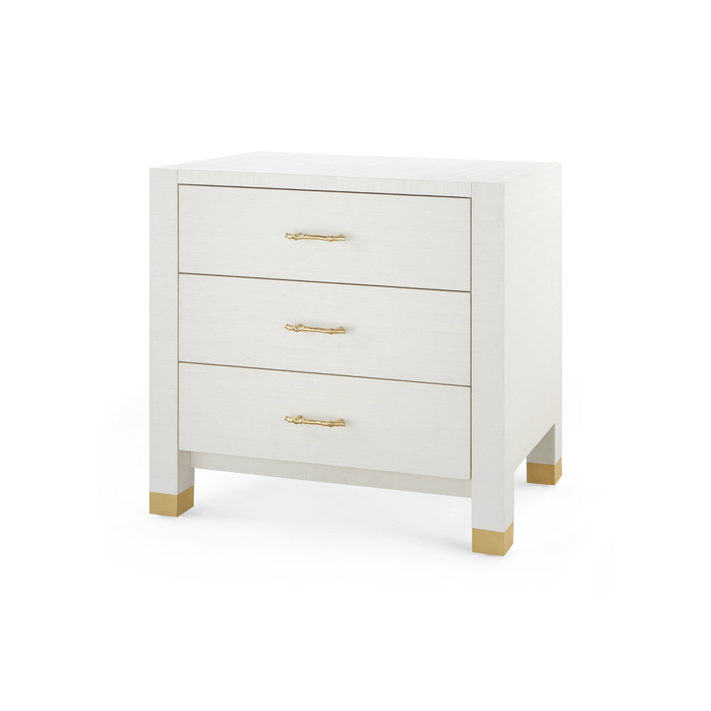 Camden 3-Drawer Side Table-Blue Hand Home