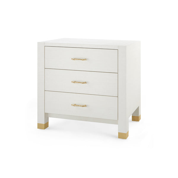 Camden 3-Drawer Side Table-Blue Hand Home