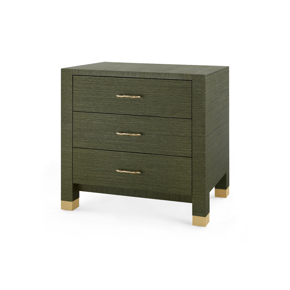 Camden 3-Drawer Side Table-Blue Hand Home