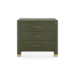 Camden 3-Drawer Side Table-Blue Hand Home