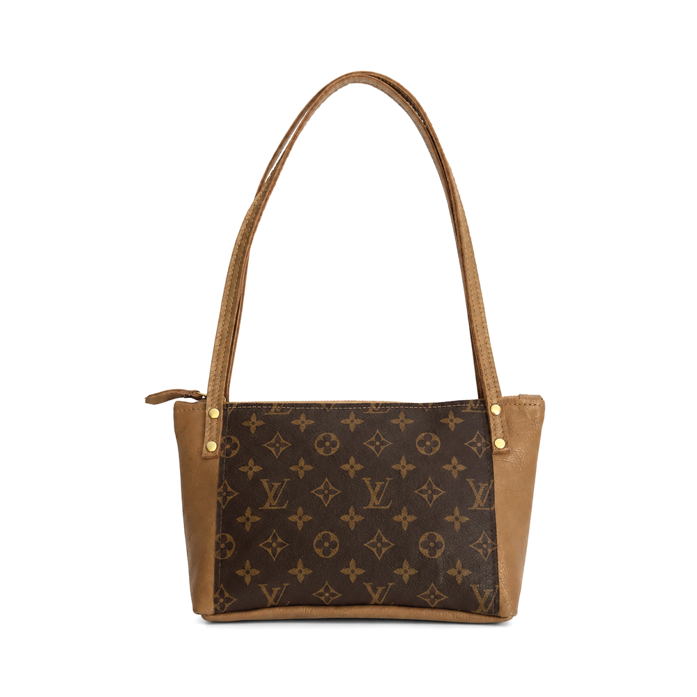 Emma Shoulder Bag - Upcycled Monogram - Bronze