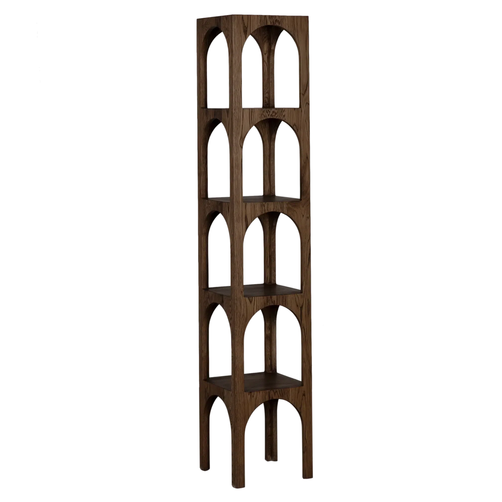Charlotte Bookcase, large, RO, Whiskey - 16x16x85-Blue Hand Home