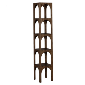 Charlotte Bookcase, large, RO, Whiskey - 16x16x85-Blue Hand Home