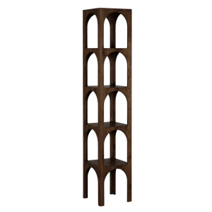 Charlotte Bookcase, small, RO, Whiskey - 13x13x70-Blue Hand Home