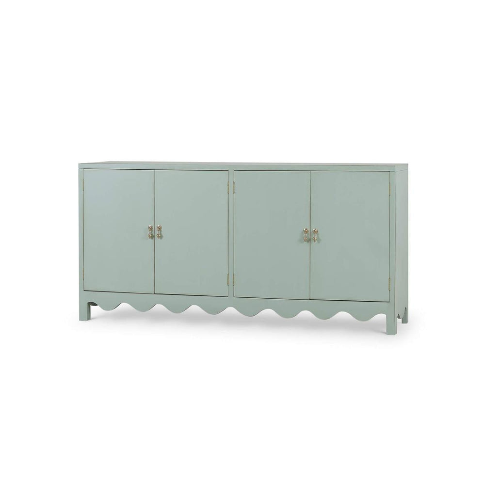 Mornington Linen Wrapped 6 Drawer Dresser in Linen Pale Blue