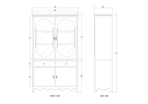 Chloe Bookcase-Blue Hand Home