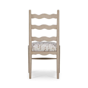 Chloe Dining Chair w/ Upholstered Seat-Blue Hand Home