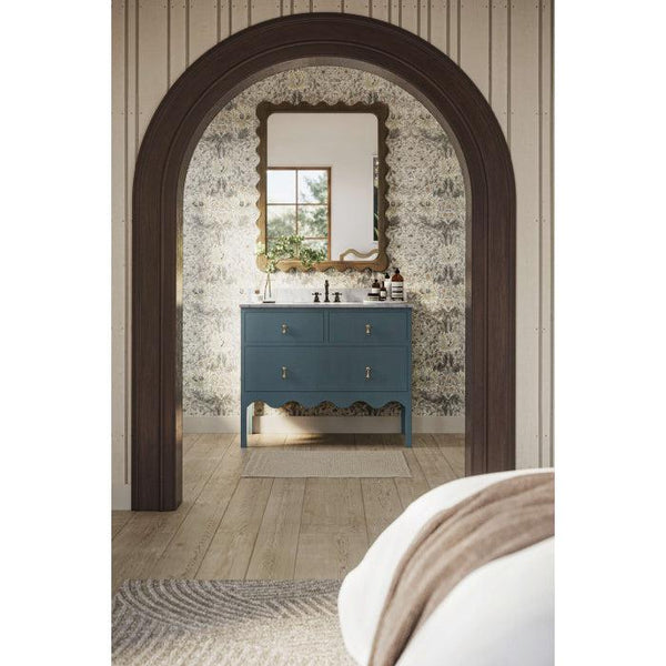 Chloe Single Vanity w/ Sink & Marble Top-Blue Hand Home