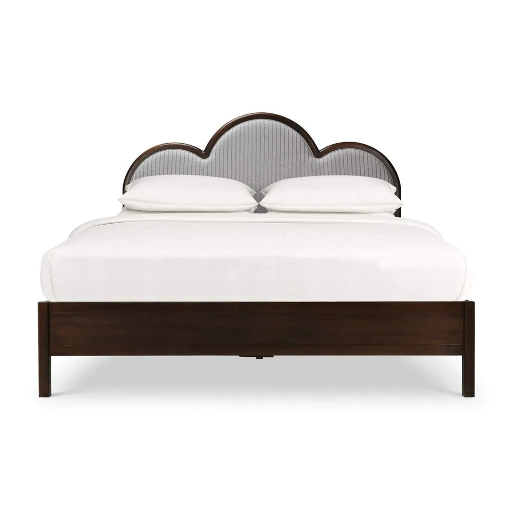 Chloe Upholstered Bed King-Blue Hand Home