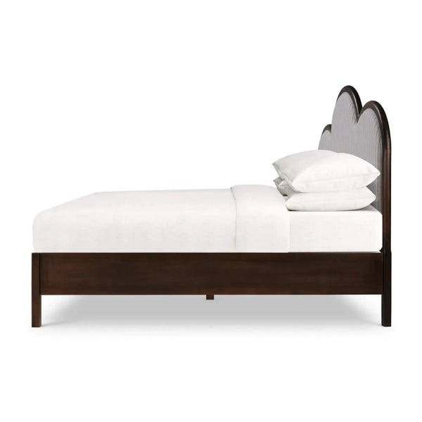 Chloe Upholstered Bed King-Blue Hand Home
