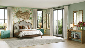 Chloe Square Mirror-Blue Hand Home