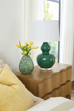 Chani Medium Vase in Tea Green by Villa & House